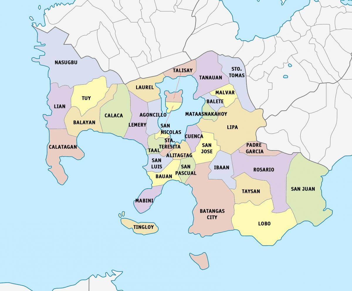 Peta dari Lima batangas