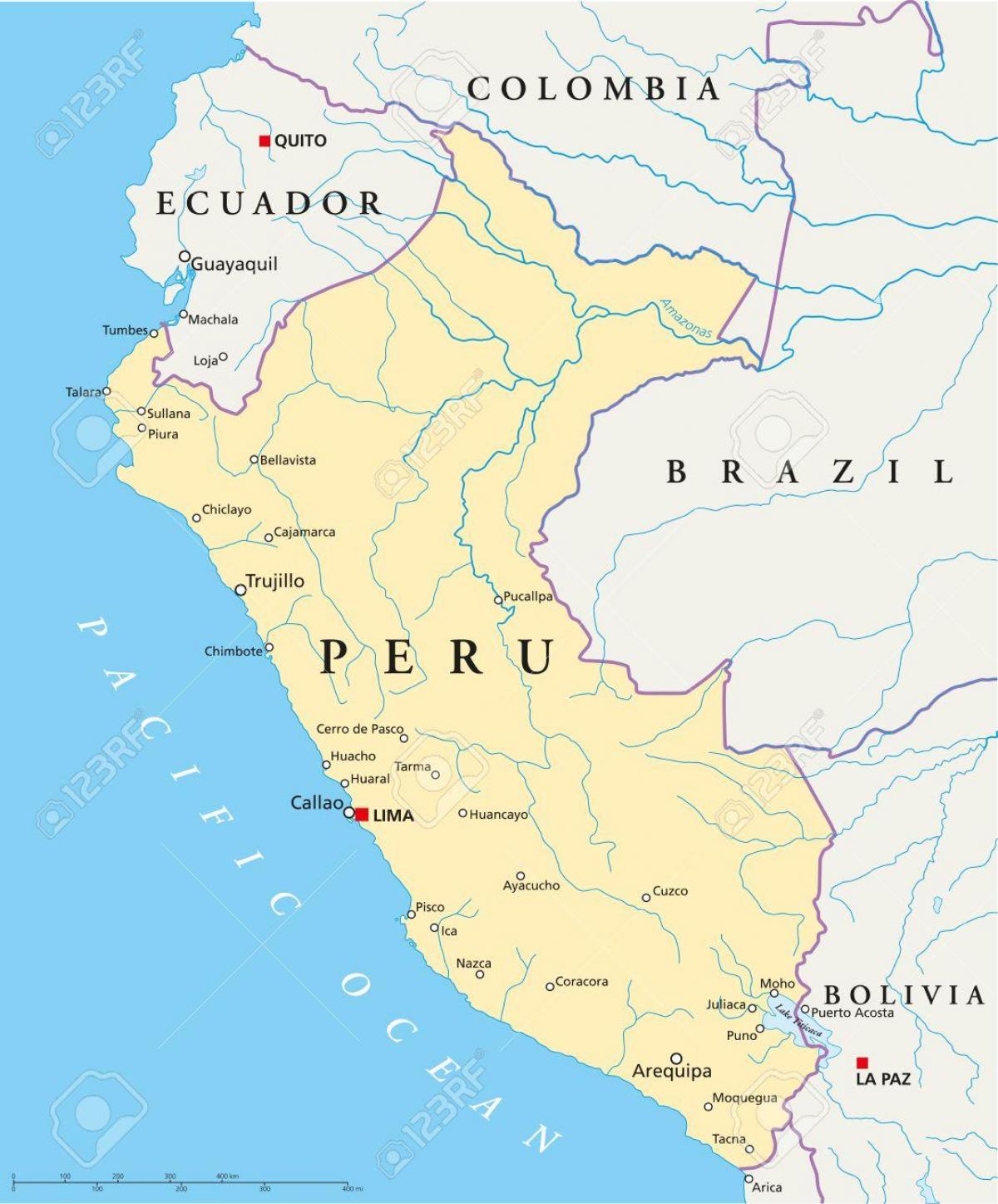 Peta dari Lima pada