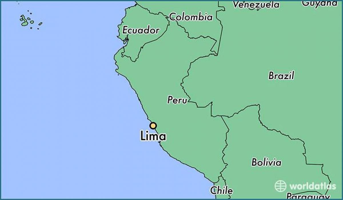 Lima peru pada peta dunia