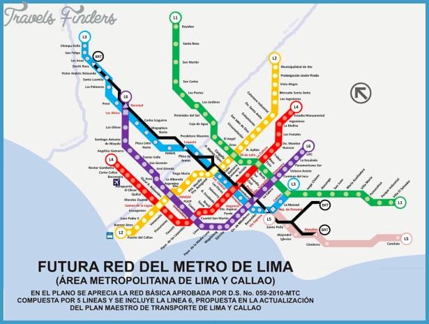 Peta dari metropolitano Lima