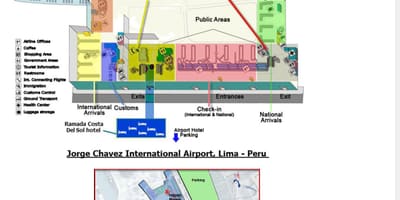 Lima bandara terminal peta