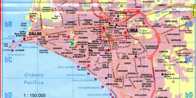 Peta dari Lima hop on hop off bus