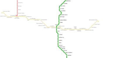 Peta subway Lima 
