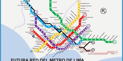 Peta dari metropolitano Lima