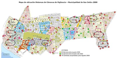 Peta dari san isidro Lima